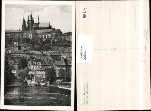 220204,Prag Praha Hradschin Teilansicht m. Burg