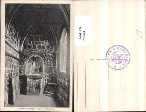 230444,Hrad Karlstejn Burg Karlstein Kaple sv. Kateriny Kapelle Innenansicht