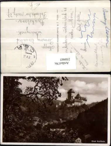 230465,Hrad Karlstejn Burg Karlstein Teilansicht