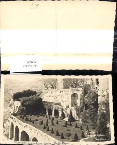 262666,Gourdon Jardin du Chateau Schloss Burg