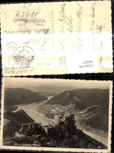 262672,Foto Ak Ruine Aggstein Wachau Schloss Burg