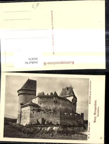 262674,Burg Kreuzenstein Nordostseite Leobendorf Schloss Burg