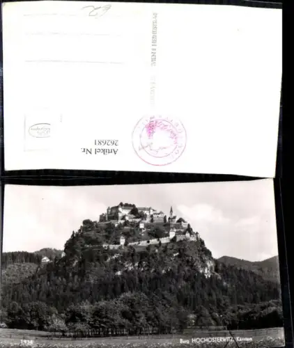 262681,Foto Ak Burg Hochosterwitz Kärnten Schloss Burg