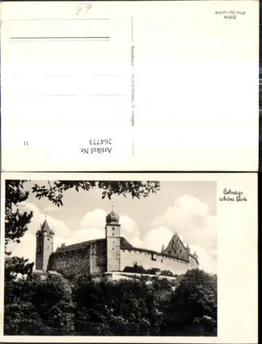 264773,Foto Ak Schloss Burg Coburg Veste