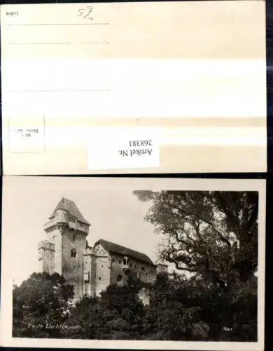 268381,Foto Ak Burg Feste Liechtenstein Maria Enzersdorf