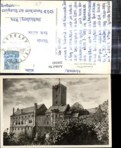268383,Eisenach i. Thüringen Wartburg v. Osten Burg