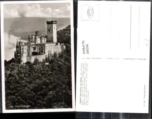 268596,Foto Ak Schloss Stolzenfels a. Rhein Koblenz