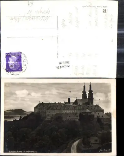 268830,Foto Ak Schloss Banz u. Staffelberg