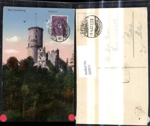 268831,Bad Godesburg Burgruine Burg