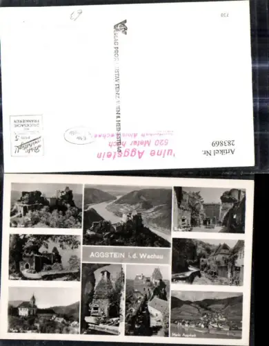 283869,Mehrbild Ak Burg Aggstein a. d. Donau Wachau Markt Aggsbach Kartause Maria Langegg
