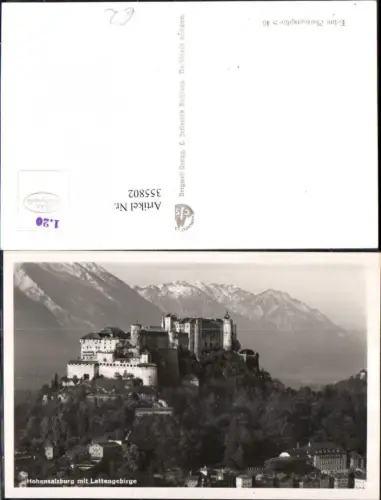 355802,Foto Ak Hohensalzburg m. Lattengebirge Festung