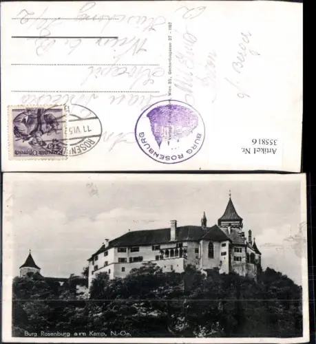 355816,Burg Rosenburg am Kamp Rosenburg-Mold