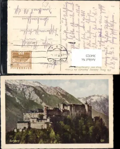 364323,Schloss Salzburg Festung Hohensalzburg m. Ausläufer Untersbergs u. Lattengebirge