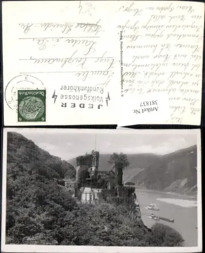 381837,Burg Rheinstein b. Trechtingshausen Schiffe Dampfer