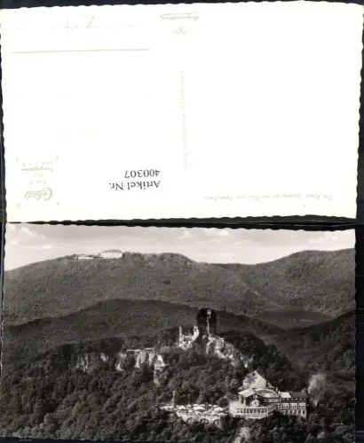 400307,Foto Ak Burg Drachenfels m. Blick zum Petersberg Rhein