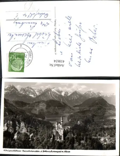 418634,Schloss Neuschwanstein u. Hohenschwangau m. Alpsee Allgäu