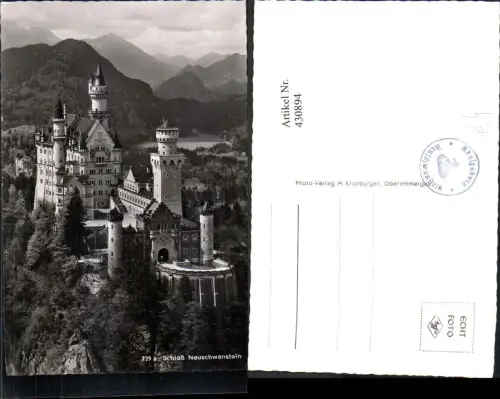 430894,Foto Ak Schloss Neuschwanstein Schwangau b. Füssen