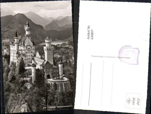 430897,Foto Ak Schloss Neuschwanstein Schwangau b. Füssen