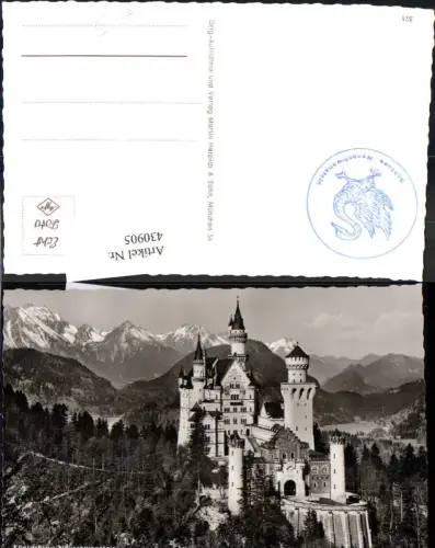 430905,Foto Ak Schloss Neuschwanstein Schwangau b. Füssen