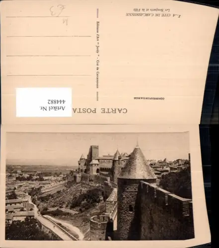 444882,La Cite de Carcassonne Les Remparts et la Ville Schloss Burg Festung