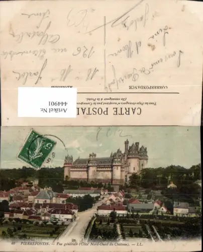 444901,Pierrefonds Vue generale Cote Nord-Ouest du Chateau Schloss