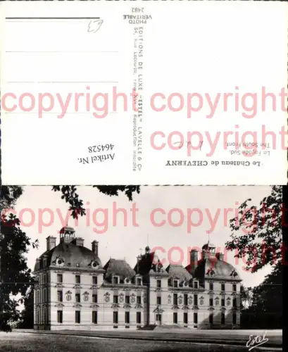 464528,Schloss Le Chateau de Cheverny La Facade Sud