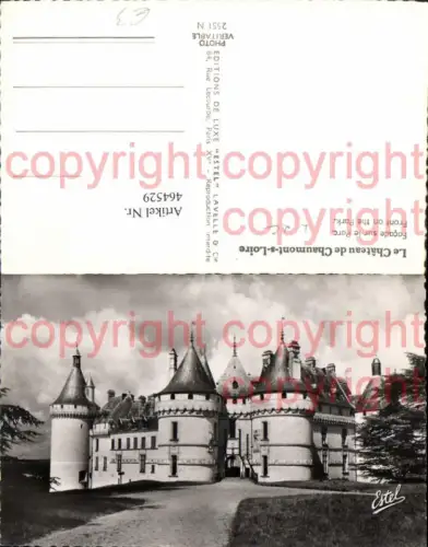 464529,Schloss Le Chateau de Chaumont-s-Loire Facade sur le Parc