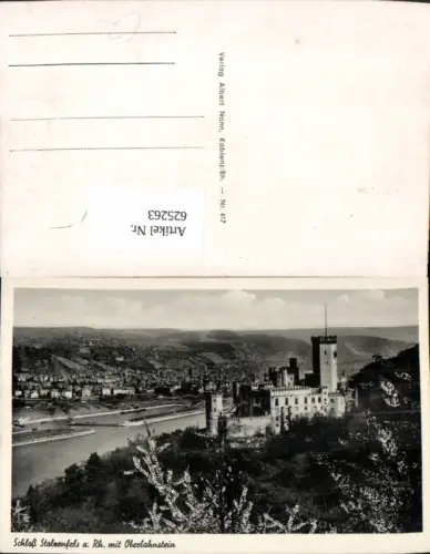 625263,Schloss Stolzenfels a. Rhein m. Oberlahnstein