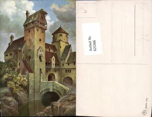 625366,Künstler Ak F. Bernhard Burg Schloss