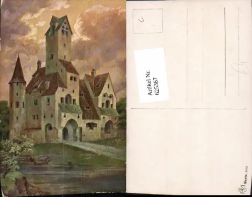 625367,Künstler Ak F. Bernhard Burg Schloss