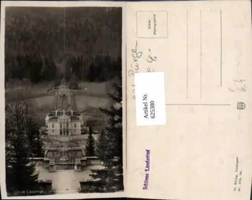 625380,Foto Ak Schloss Linderhof pub H. Sting