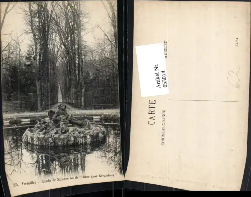 653014,Versailles Bassin de Saturne ou de l Hiver par Girardon Brunnen France