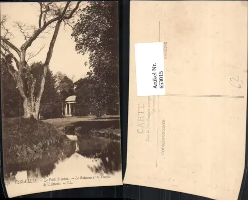 653015,Versailles Le Petit Trianon Le Ruisseau et le Temple d l Amour France