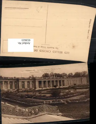 653023,Versailles Le Grand Trianon Vue sur le Parc France