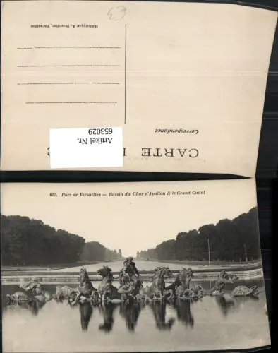 653029,Versailles Parc de Versailles Bassin du Char d Apollon le Grand Canal France