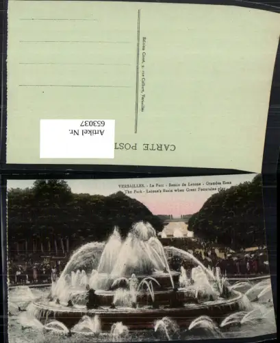 653037,Versailles Le Parc Bassin de Latone Grandes Eaux Brunnen France