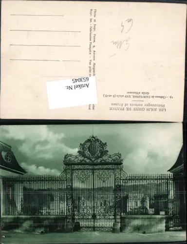 653045,Chateau de Dampierre Grille d Honneur Gitter Tor Eingang Schloss France