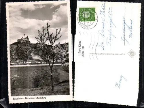 ,Braubach a. Rhein m. d. Marksburg Burg