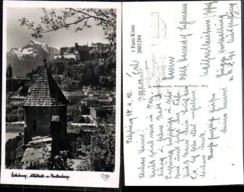 ,Salzburg Altstadt m. Untersberg Burg Festung