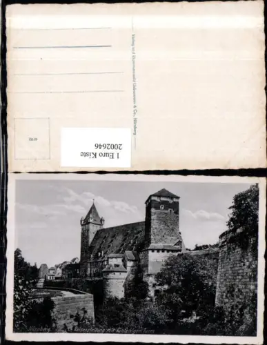 ,Nürnberg Kaiserstallung m. Fünfeckigem Turm Burg