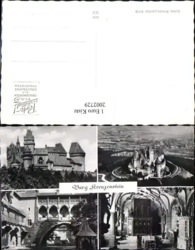 ,Burg Kreuzenstein b. Leobendorf Totale Hof Großer Saal Mehrbildkarte