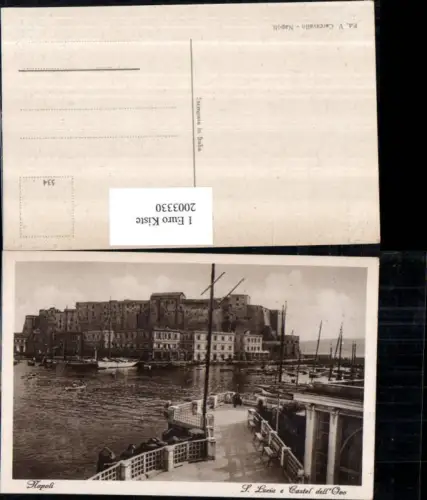 ,Napoli Neapel S. Lucia e Castel dell Ovo Burg