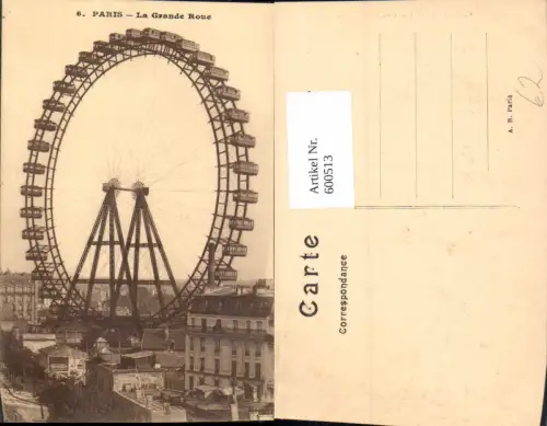 600513,Paris La Grande Roue Riesenrad France