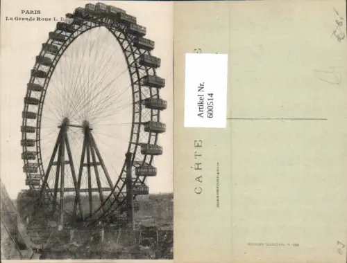 600514,Paris La Grande Roue Riesenrad France