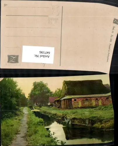 647196,Künstler Ak Mühle Landschaft