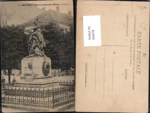 364678,Statue Belfort Statue de Quand Meme