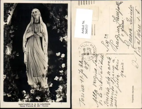 364717,Statue Santuario N. S. Di Lourdes Corso Francia Torino