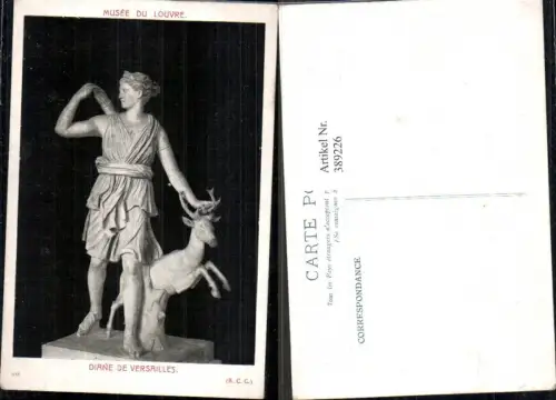 389226,Statue Diane de Versailles Jagd Rehe Hirsch Wild
