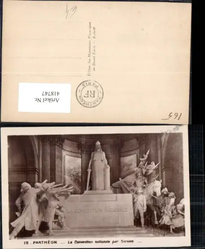 418747,Pantheon La Convention nationale par Sicard Statue Monument