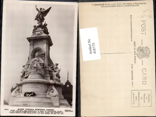 418775,Queen Victoria Memorial London Statue Monument